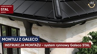 Zaślepka rynny 135 mm uniwersalna czarna Galeco STAL (Zdjęcie 0)