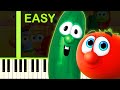 VEGGIETALES THEME EASY Piano Tutorial