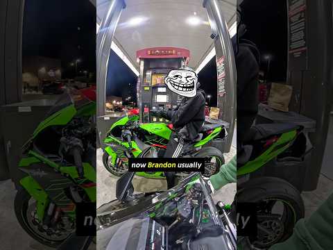 Biker gets instant karma