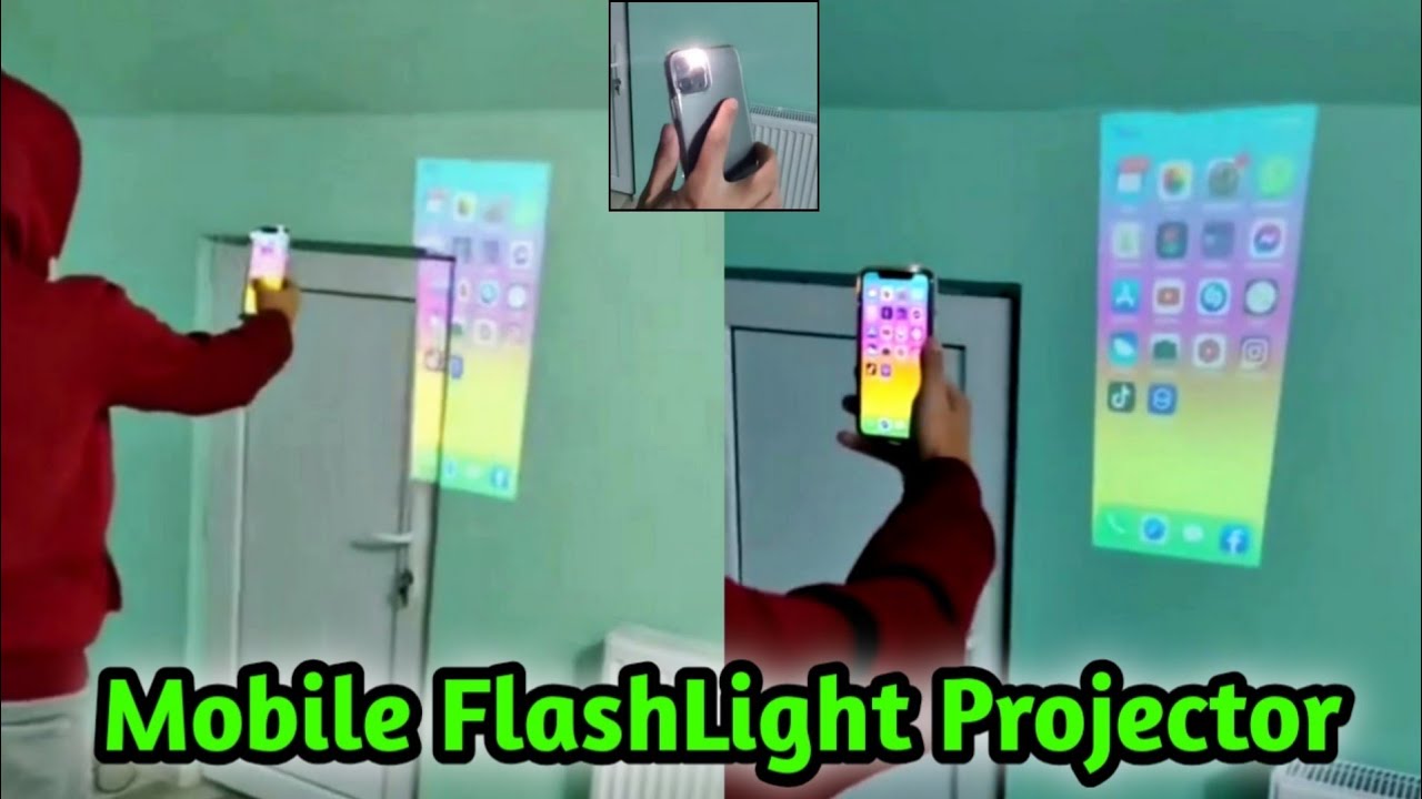 Mobile FlashLight Video Projector in any Mobile💯😱| FlashLight Hd video Projector app tutorial