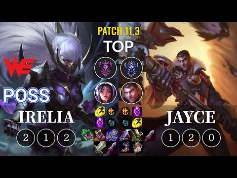 WE Poss Irelia vs Jayce Top - KR Patch 11.3
