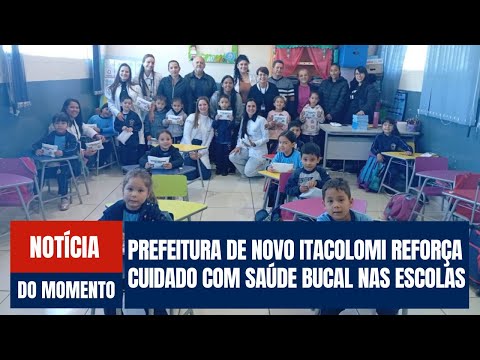 Novo Itacolomi entrega kits de higiene bucal nas escolas.