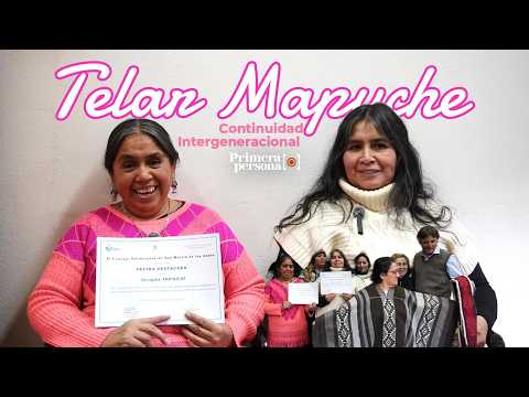 TELAR MAPUCHE: Beatriz Tripailaf y Georgina Tripailaf, vecinas destacadas