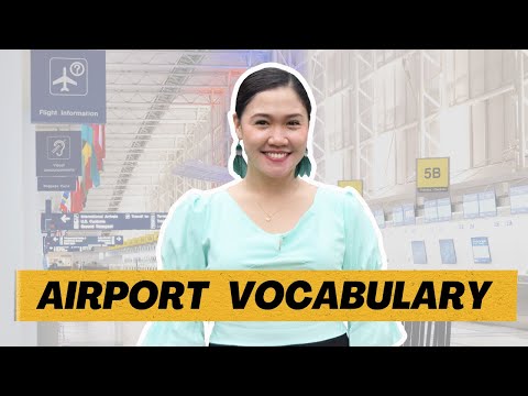 English Vocabulary at the Airport || Aubrey Bermudez
