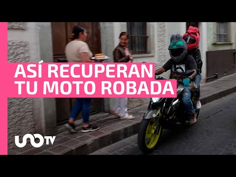 Recuperan moto robada gracias a cámaras de seguridad