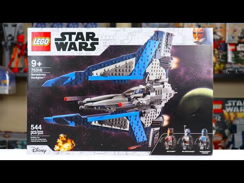 YouTube thumbnail: LEGO Star Wars 75316 MANDALORIAN STARFIGHTER Review! (2021)
