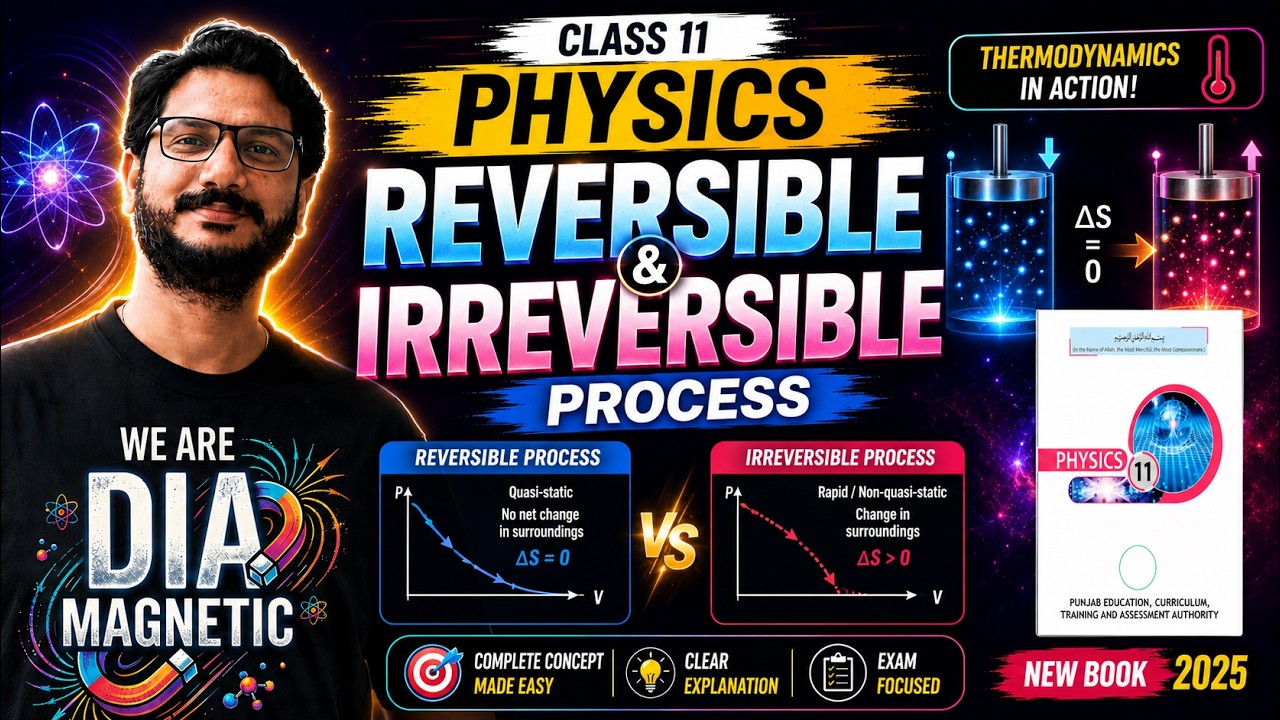 REVERSIBLE AND IRREVERSIBLE PROCESS | CHAPTER 11 | THERMODYNAMICS | CLASS 11 PHYSICS