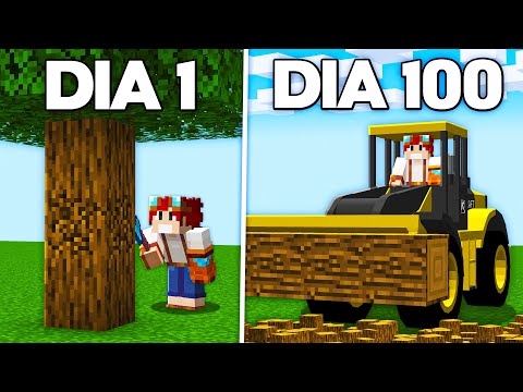 FIQUEI RICO JOGANDO COMO LENHADOR NO MINECRAFT