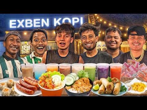 BORONG SEMUA MENU DI USAHA MILIK BOS UNTUK TRAKTIR TEMAN DI TONGKRONGAN‼️