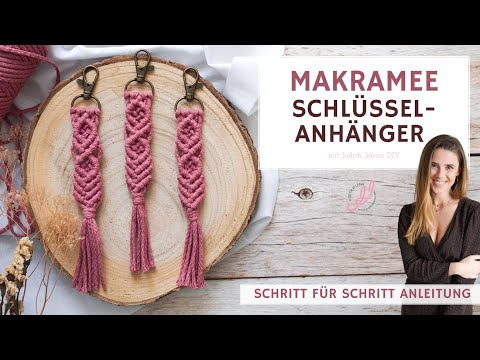 Makramee Schlüsselanhänger knüpfen | DIY Anleitung für Anfänger