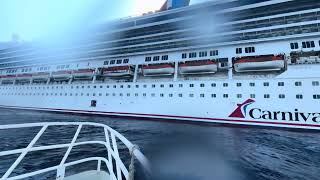 Tender boat back to Carnival Conquest #carnivalconquest