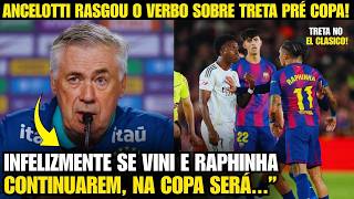 🚨NOSSA! OLHA A FORTE REAÇÃO DE ANCELOTTI A TRETA DE VINI JR E RAPHINHA ANTES DA COPA!