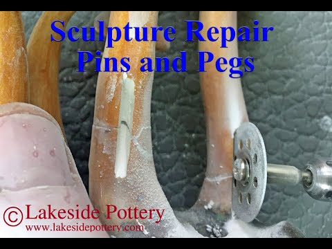 Repair Sculpture or Figurine When Metal Pins or Pegs Are Required video