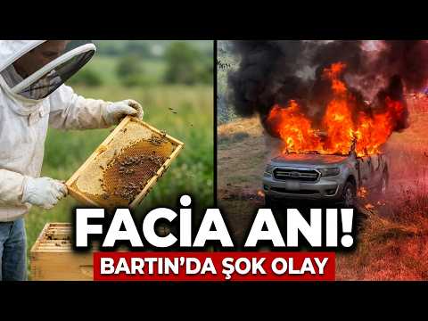 Bartın'da Arıları Kontrol Ederken Kamyoneti Yandı