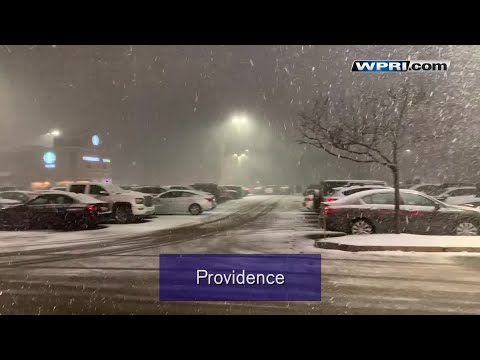 VIDEO NOW: More scenes from snow squalls impacting parts of our area