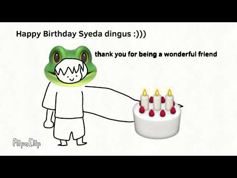 HAPPY BIRTHDAY SYEDA :D
