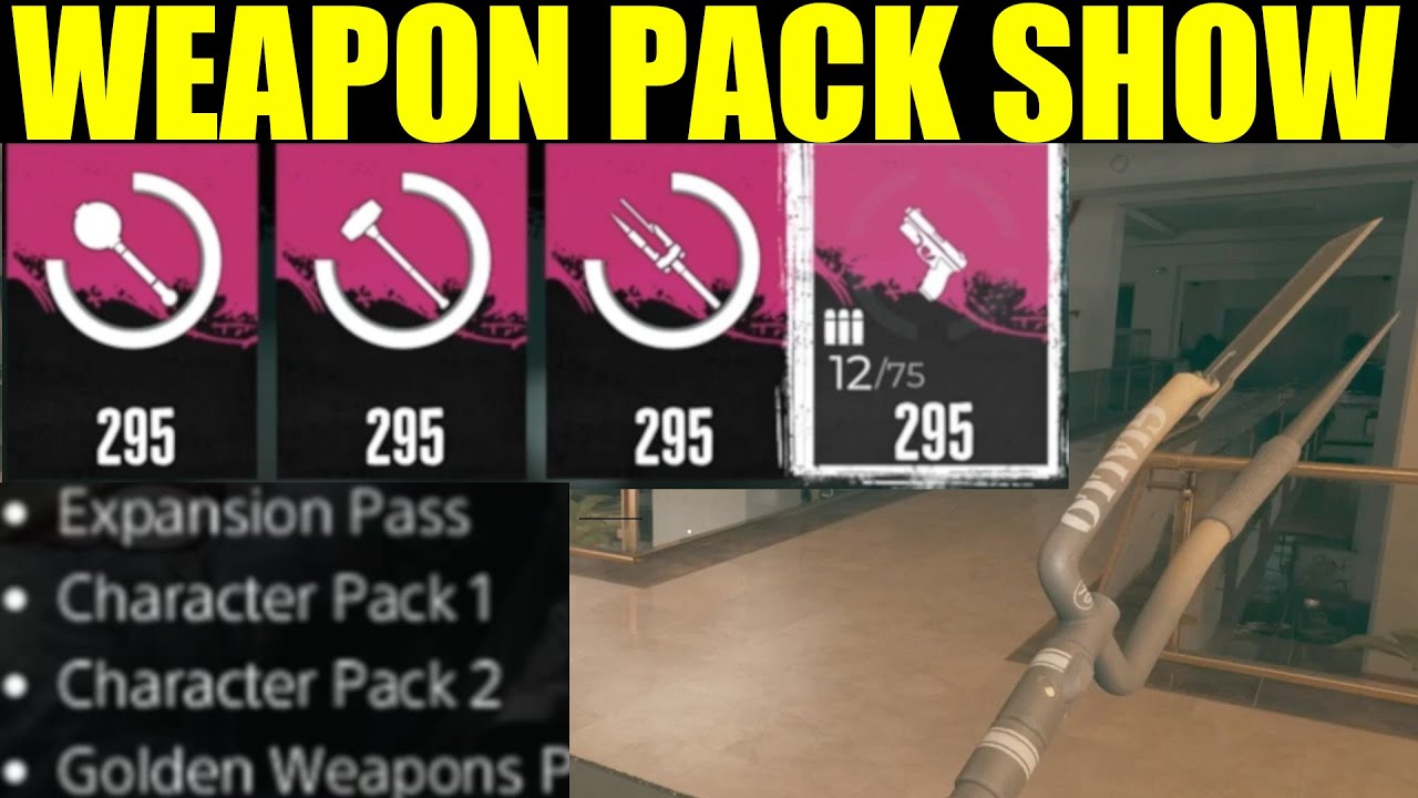 how to claim pulp pack & gold weapons pack In dead island 2 | Weapons showcase (deluxe edition)