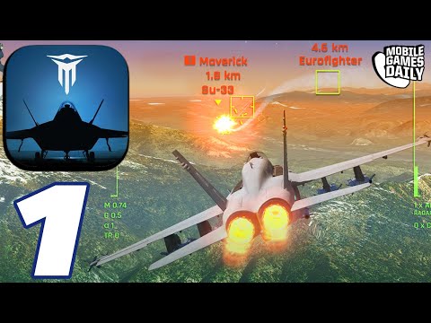 METALSTORM - Fighter Jet Flight Simulator - Gameplay Walkthrough Part 1 (iOS, Android)