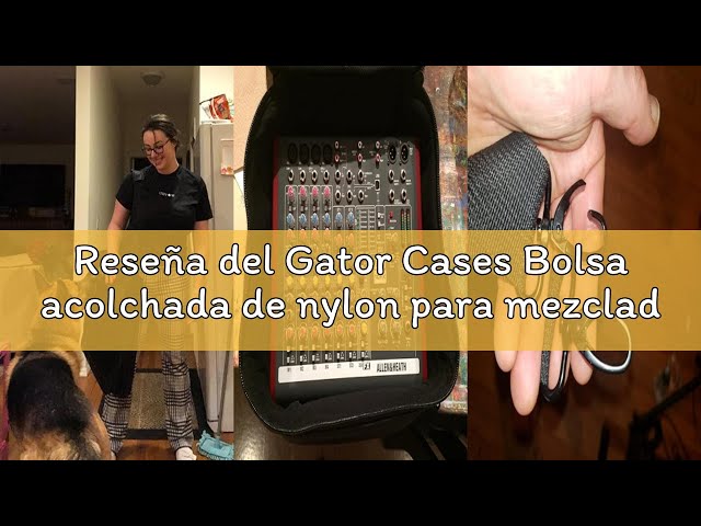 Vídeo relacionado con Gator Cases Bolsa Acolchada de Nylon para Mezclador/Equipo con Correa removible; 15.5" x 15" x 5.5" (G-MIXERBAG-1515)
