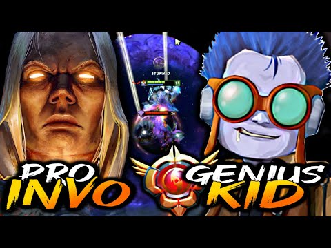 Lens Tinker Genius KID vs Pro Invoker Epic Battle! (Dota 2 Tinker Gameplay)