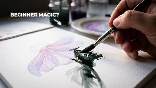Transparent Anemone Flower Watercolor Painting Tutorial for Beginners