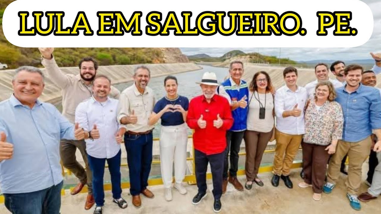 Salgueiro Pernambuco recebeu a visita de Luiz Inácio Lula da Silva presidente da República  Brasil.