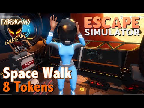 Escape Simulator : SPACE WALK Adrift in Space / 8 Tokens Location - Don't Look at The Sun! Achiev