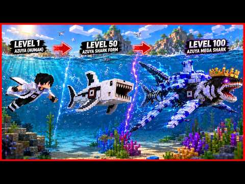 1000 HARI KITA DI ADOPSI JADI HIU THE BLOOP MUTANT DI MINECRAFT VS OKTOPUS AQUAMAN ATLANTIKA