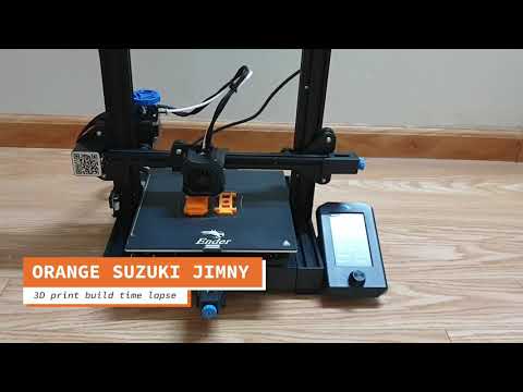 3D print - Orange Suzuki Jimny