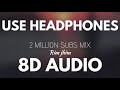 Mix-Rim Jhim (8D) Use Headphone 🎧khan saab / pav dharia/ 8D music …