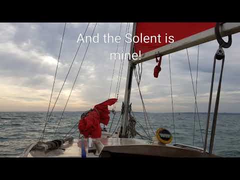 Solo Solent sail - Swanwick to Yarmouth in a Foxcub 18, November 2018.