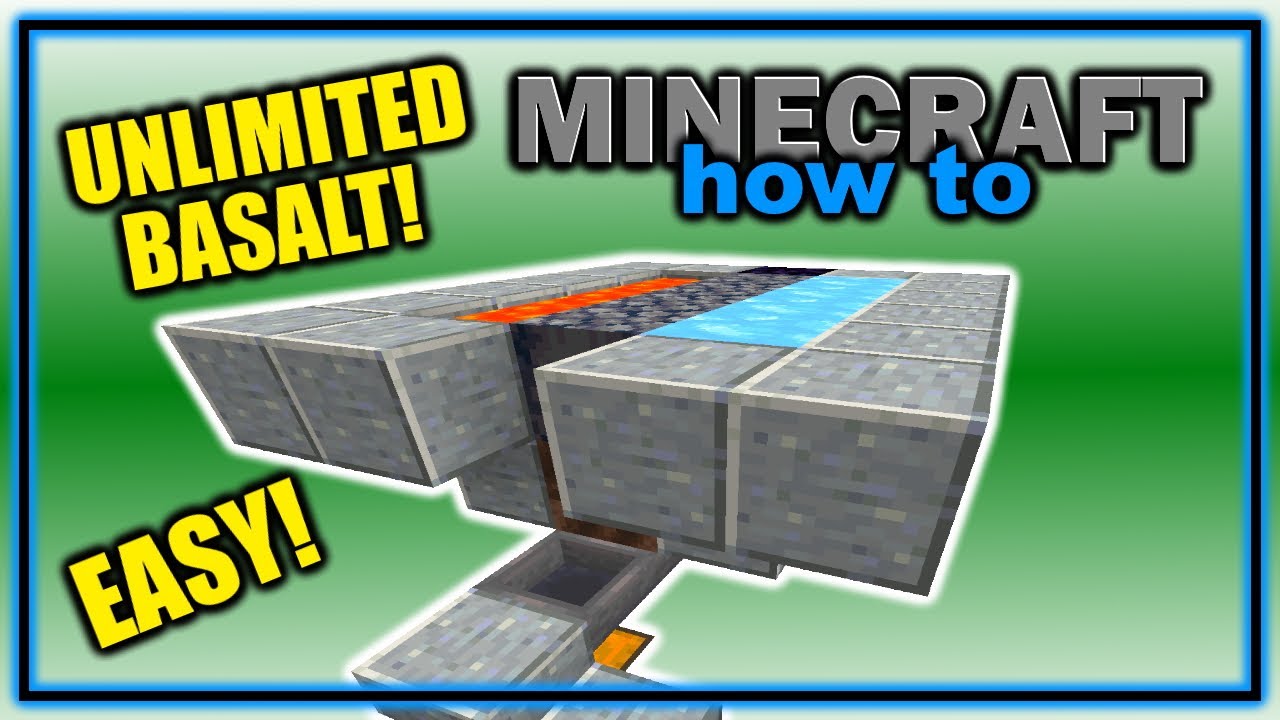 How to Make an EASY Basalt Generator in Minecraft! (pre-1.21) | Easy Minecraft Tutorial