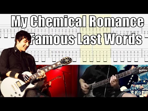 My Chemical Romance Famous Last Words Guitar Cover With Tab