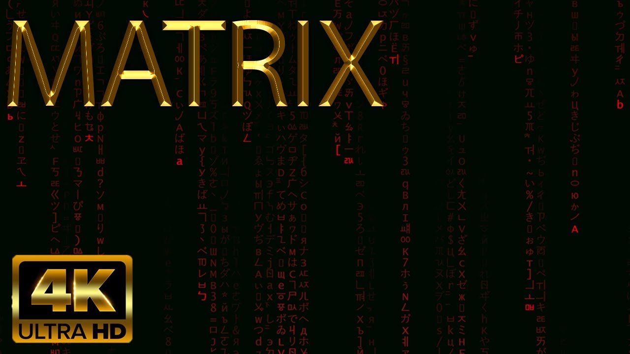 Matrix Code 4K - Red - Silent
