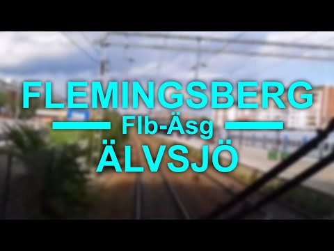 TRAIN DRIVER'S VIEW: Flemingsberg-Älvsjö