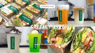 ENG) CAFE VLOG ep 34| Group ordersss and a lot of drinks | COFFEE MAYBE Philippines