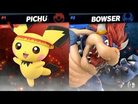 Rushdown 12 - Dakpo (Pichu) vs Deluxemenu (Bowser) Losers Finals - SSBU