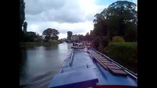 Barge on river Barrow, Athy, Co. Kildare, Ireland