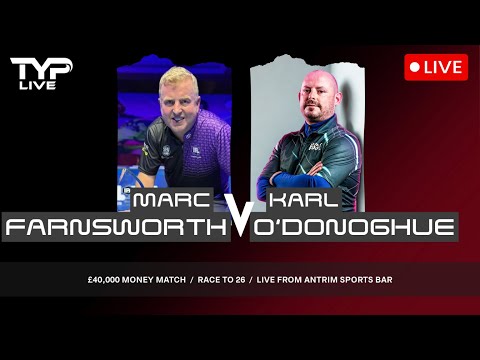 Marc Farnsworth v Karl O'Donoghue | £45,000 Money Match | Race to 26 | Antrim Sports Club