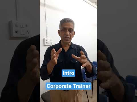 Sandip V Pednekar Intro as Corporate Trainer