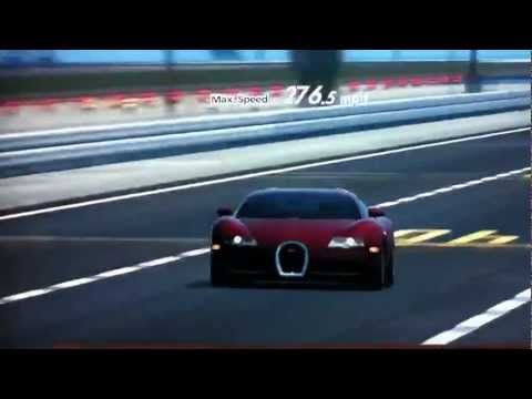 GT5 - Bugatti Veyron top speed test