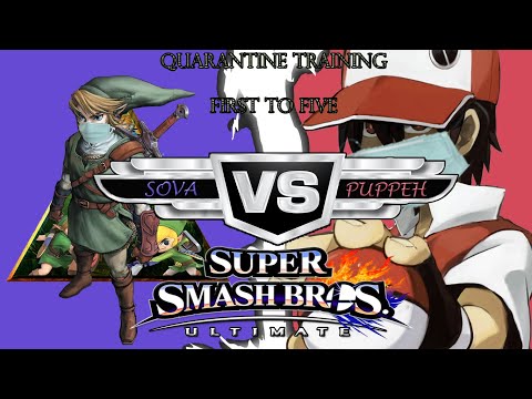 Sova Unknown(Link) vs Puppeh(Pokemon Trainer) - Quarantine Training - First to Five - Smash Ultimate