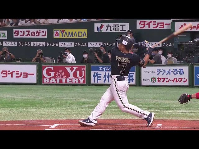 【1回表】確信の一発!! バファローズ・吉田正尚 第13号先制2ランホームランを放つ!! 2022年8月12日 福岡ソフトバンクホークス 対 オリックス・バファローズ