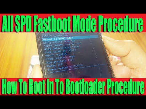 All SPD Fastboot Mode or Reboot To Bootloader Procedure