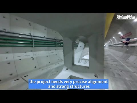 FPV view inside China's new high-speed rail tunnel under the Qiantang River