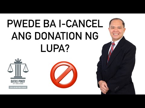 REVOCATION OR PAGPAPAWALANG BISA NG DONATION