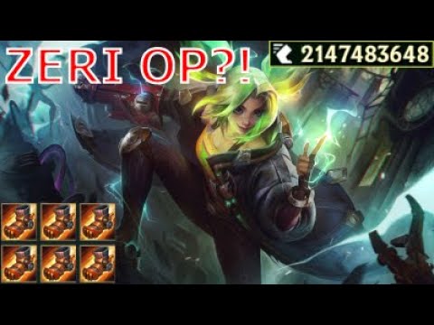 NEW LOL CHAMP OP!?! ZERI WITH 15000+ MS????
