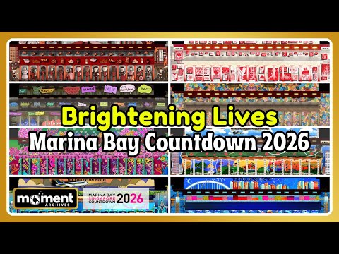Brightening Lives | Marina Bay Singapore Countdown 2026 | Fullerton Hotel Light Projections