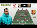 Rayo Vallecano vs Barcelona Line Up 4-3-3 With Pedri Jornada 14 La Liga 2023/2024