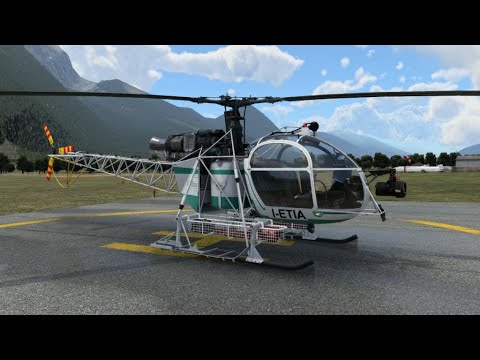Gust Wind Helicopter Landing At Lukla Airport | Nepal | Lama | X Plane 12 | MSFS